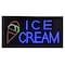 Alpine Industries 19" x 10" LED Rectangular Ice Cream Sign with Two Display Modes, PK2 ALP497-13-2pk - alternate 1